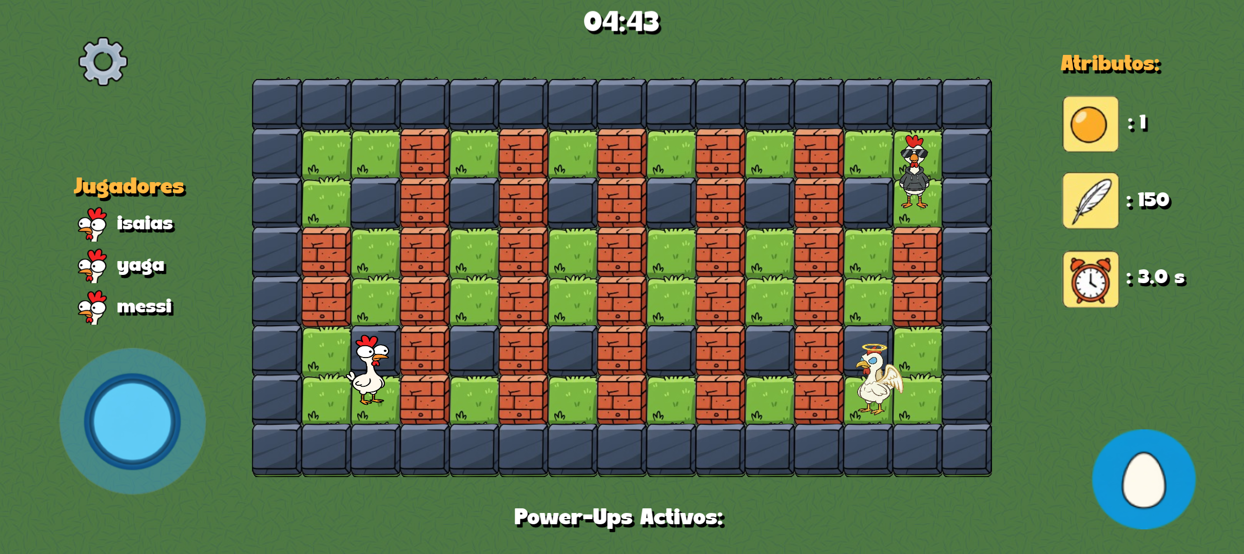Partida online de Eggsplosion